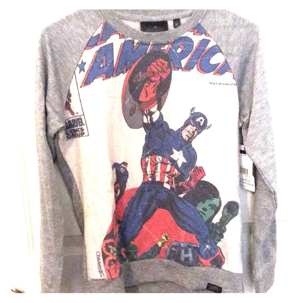 Captain America Comic Sweatshirt